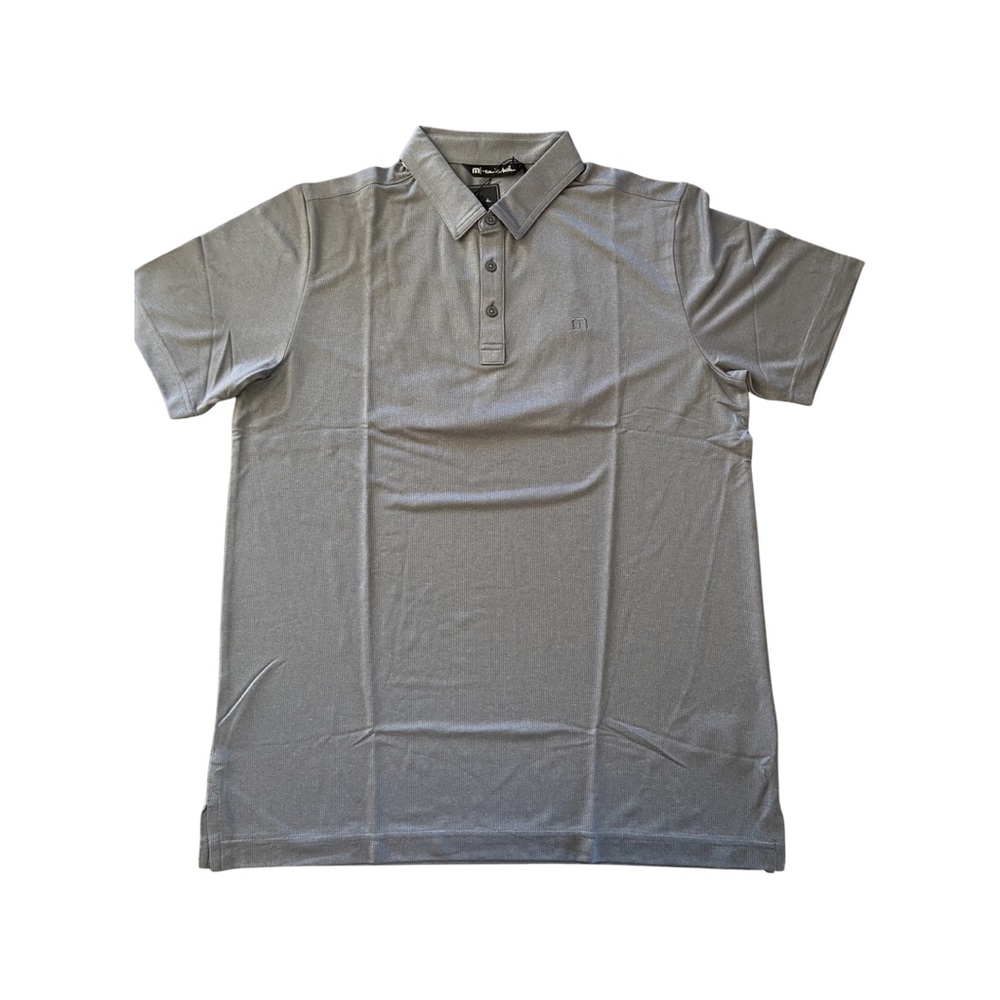 Travis Mathew Men's Upgrade Golf Polo Heather Quiet Shade
